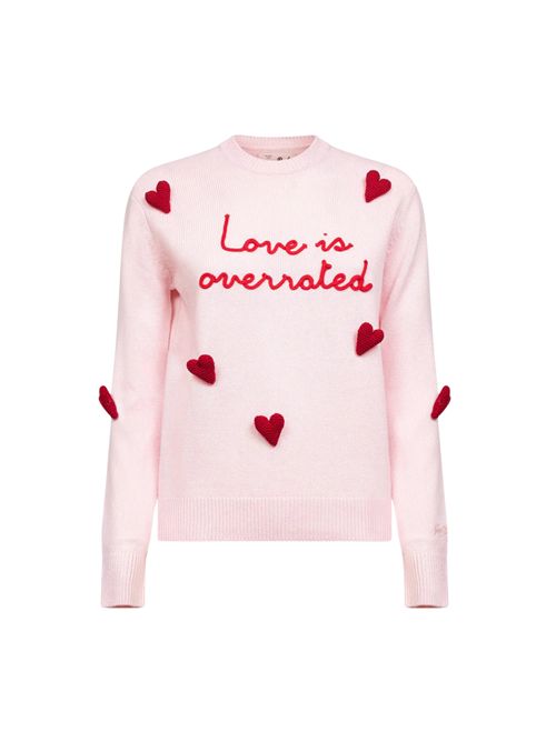 Maglione New Queen Love is Overrated in misto lana e cashmere Mc2 Saint Barth | QUE001004022I